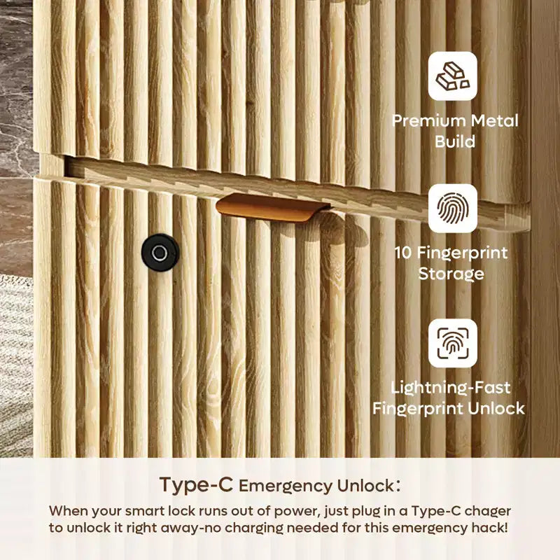 Scrivania per computer Bestier 55 Smart, scrivania da lavoro in rovere con cassetti portadocumenti e presa di corrente, scrivania direzionale da ufficio con spazio aperto e vassoio per tastiera