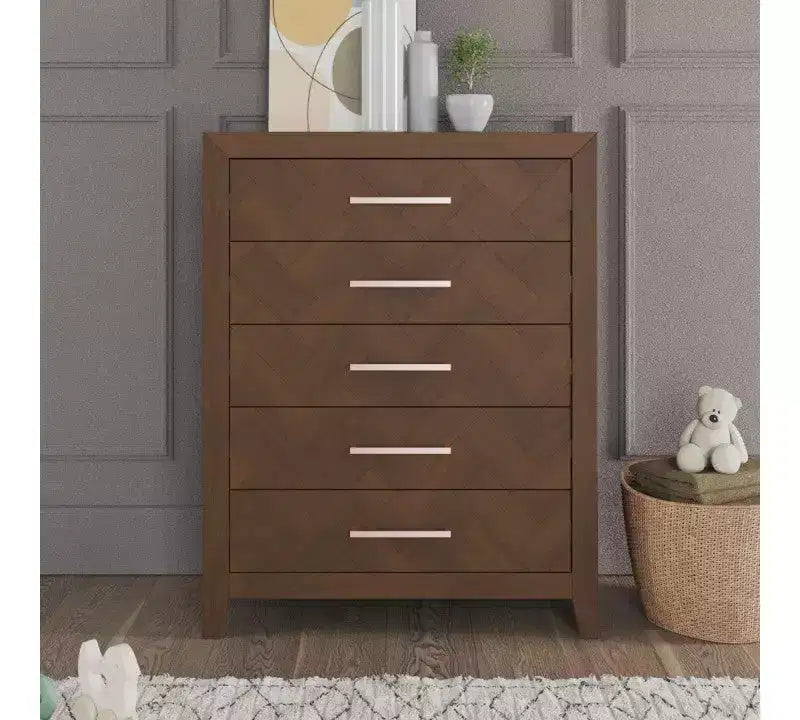 Conjunto de quarto infantil Child Craft Kieran com berço, cómoda dupla e arca, de 3 peças, inclui berço convertível 4 em 1, cómoda e arca