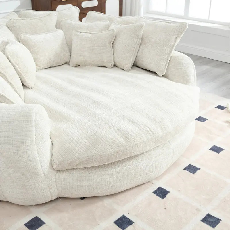 Wygodna podwójna sofa rozkładana Loaf, powiększona sofa z funkcją spania z podłokietnikami