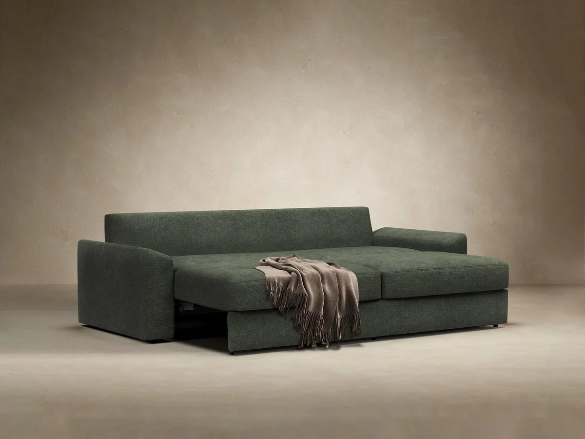 Sofá-cama Vilander com braços almofadados