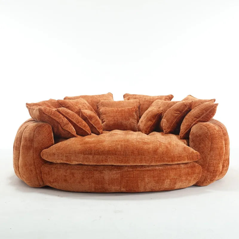 Wygodna podwójna sofa rozkładana Loaf, powiększona sofa z funkcją spania z podłokietnikami